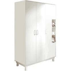 Roba Garderobekast Nordic Wit 3-deurs