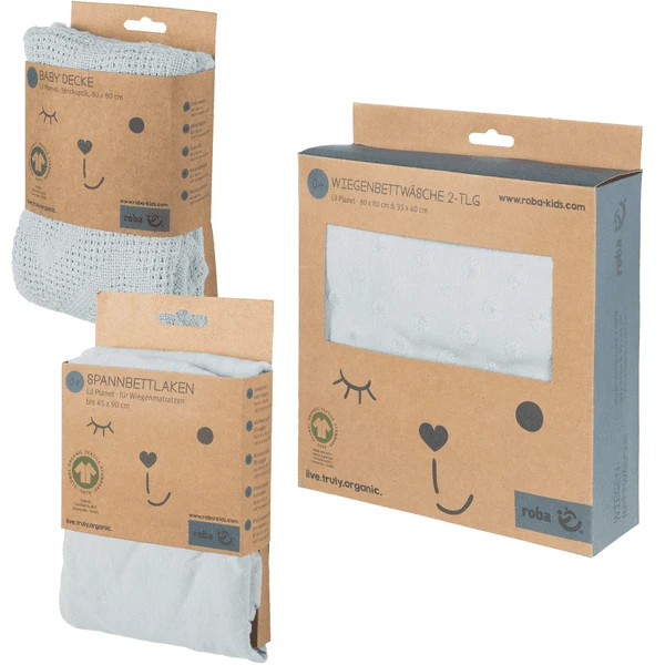Roba Geschenkset BIO Jersey Slapen Klein Lil Planet Turkoois