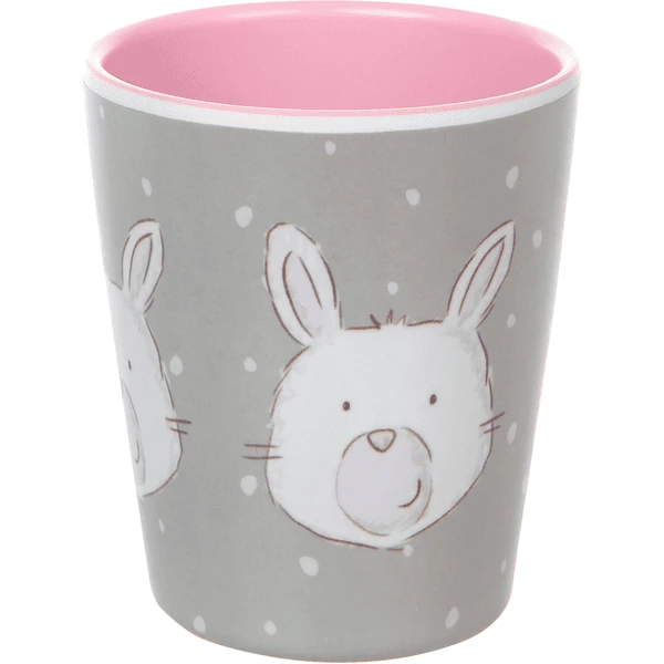 Sigikid ® Melamine Mok Konijntje Grijs-roze - Afbeelding 3