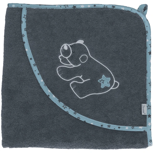 Sterntaler Badhanddoek 100 X 100 Cm Elia Ijzergrijs - Afbeelding 5