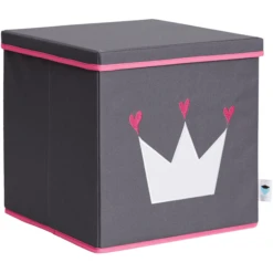 STORE !t Kroonkistje, Grijs Met Witte Kroon