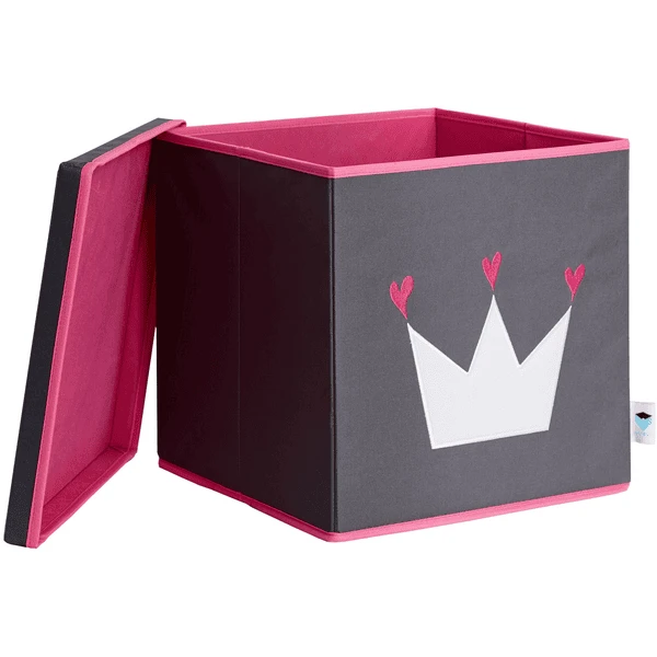 STORE !t Kroonkistje, Grijs Met Witte Kroon - Afbeelding 4