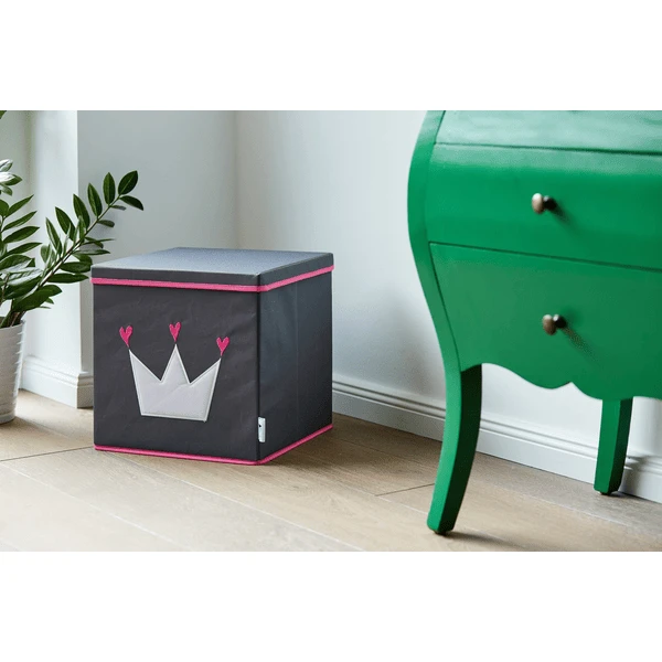 STORE !t Kroonkistje, Grijs Met Witte Kroon - Afbeelding 5