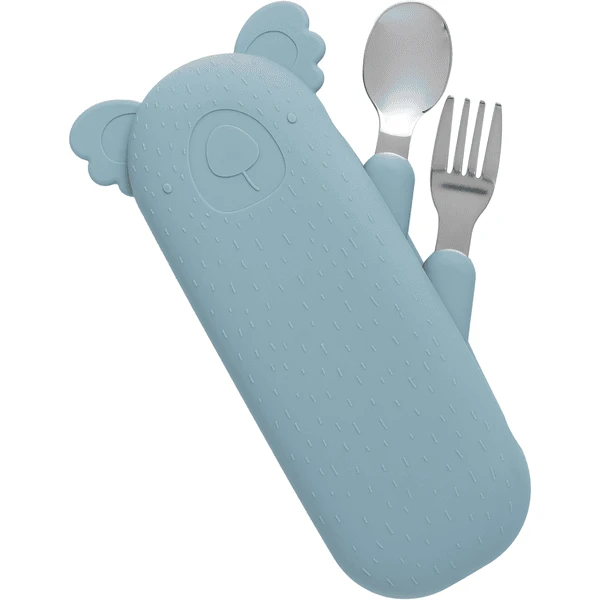The Cotton Cloud Bestekset Met Etui Zoe De Koala Jade - Afbeelding 3