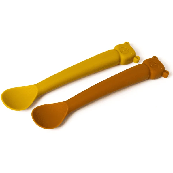 The Cotton Cloud Lepel Set Lili De Bear , Kaneel/Mosterd - Afbeelding 3