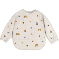The Cotton Cloud Slabbetje Met Mouwen Regenboog