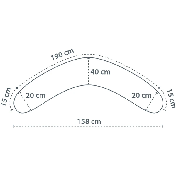 THERALINE De Original Verpleegkussen Met Cover BIO-Jersey Cappuccino - Afbeelding 4