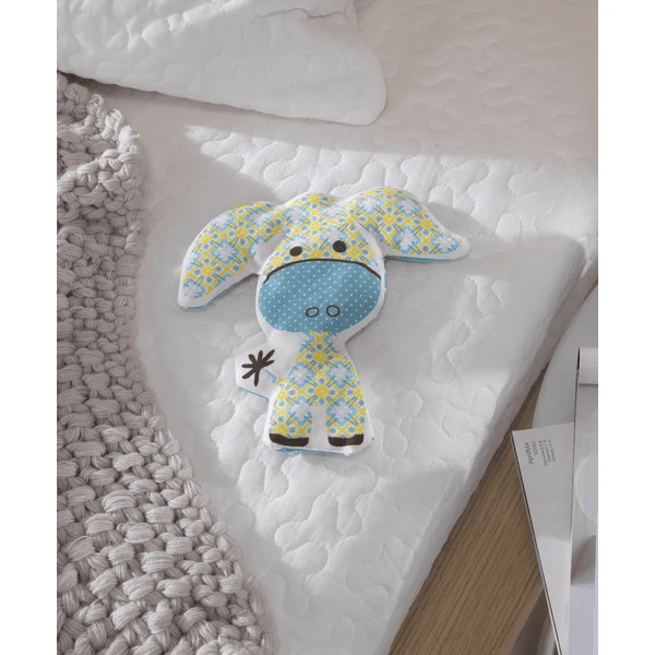 THERALINE Kersenpitkussen Knuffelkussentje Turquoise Ezel Laguna - Afbeelding 4