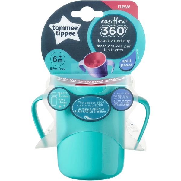 Tommee Tippee Mok Easiflow 360 Graden Met Handvatten, Groen - Afbeelding 3