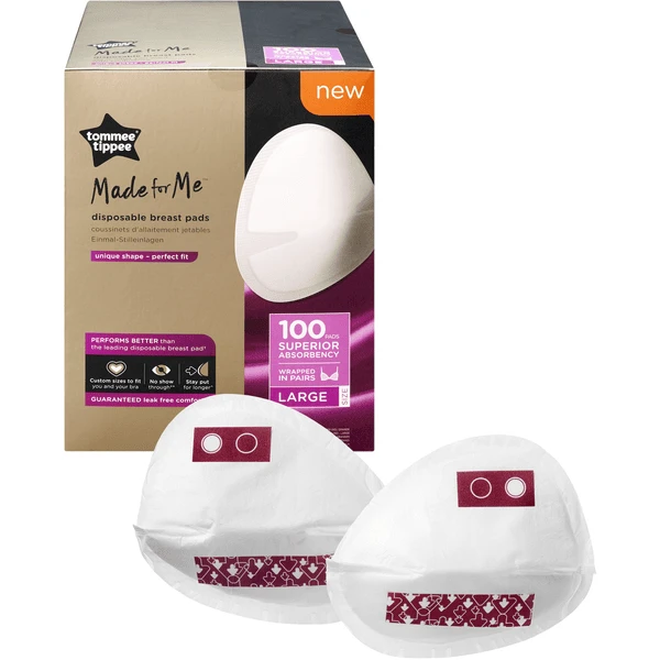 Tommee Tippee Wegwerpzoogkompressen, Made For Me, 100 Stuks, Maat - Afbeelding 2