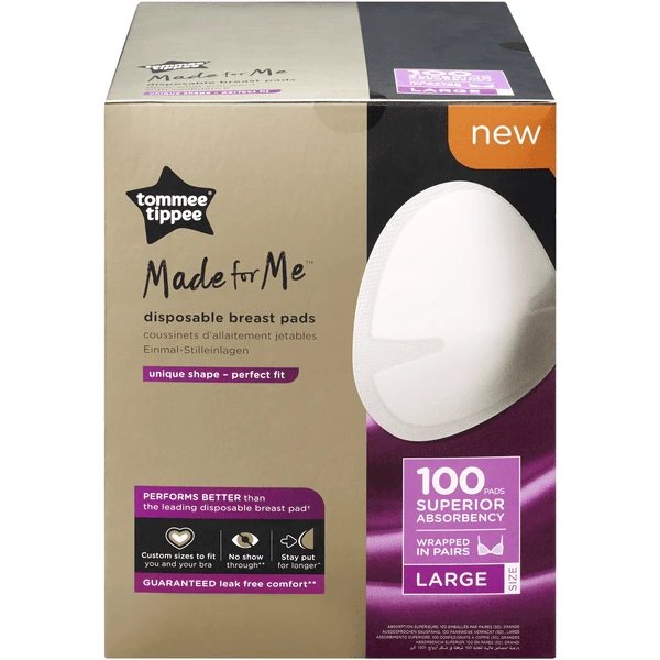 Tommee Tippee Wegwerpzoogkompressen, Made For Me, 100 Stuks, Maat - Afbeelding 3