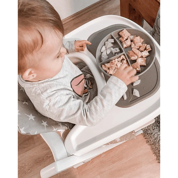 Twistshake TWIST SHAKE Click Matje En Babybordje Mini Vanaf 6 Maanden Pastel Grijs - Afbeelding 2