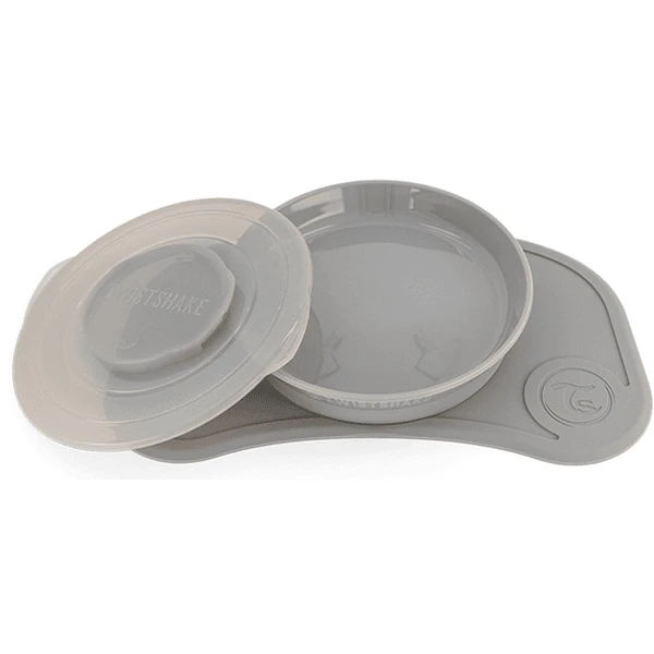 Twistshake TWIST SHAKE Click Matje En Babybordje Mini Vanaf 6 Maanden Pastel Grijs - Afbeelding 3