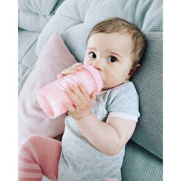 Twistshake Twist Shake Drinkflesje Anti-koliek 260 Ml Pastel Roze - Afbeelding 2