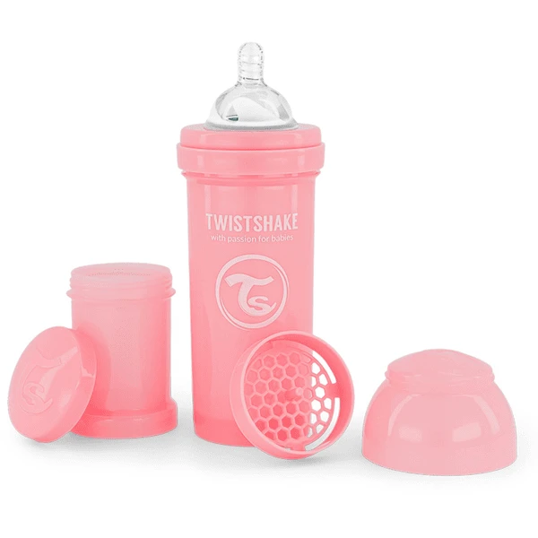Twistshake Twist Shake Drinkflesje Anti-koliek 260 Ml Pastel Roze - Afbeelding 3