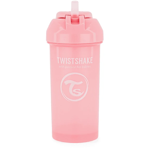 Twistshake TWIST SHAKE Strofles Strobakje 360 Ml 12+ Maanden Pastelroze - Afbeelding 5