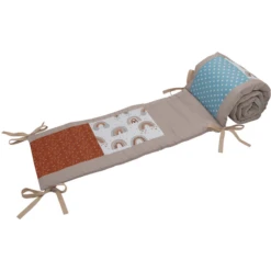 Ullenboom Patchwork -Nest Voor Babybed 140x70 Cm Regenboog (420 Cm Rondom)