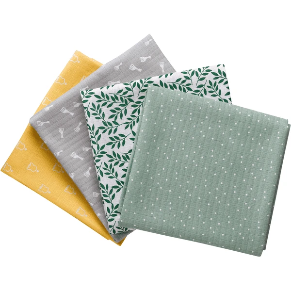 VULLI Sophie La Girafe® Kleurrijke Boerendoekjes / Swaddles Set Van - Afbeelding 3