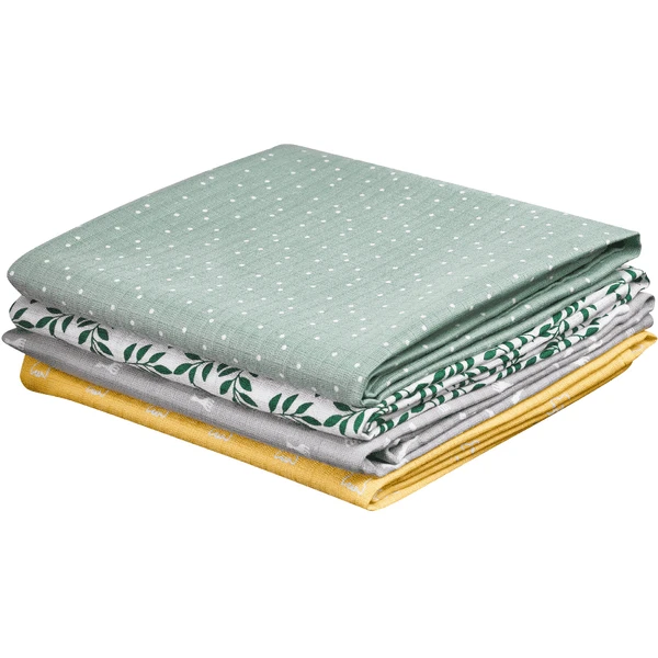 VULLI Sophie La Girafe® Kleurrijke Boerendoekjes / Swaddles Set Van - Afbeelding 4