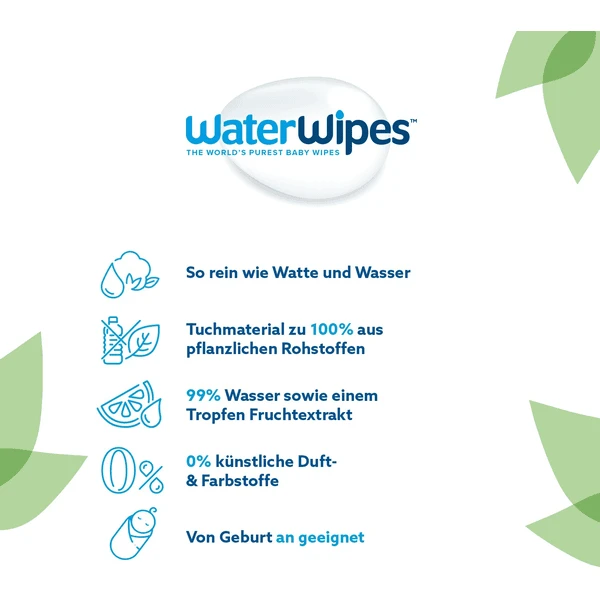 WaterWipes Babydoekjes, Kids, Biologisch Afbreekbaar, 12 X 60 Doekjes (720 Stuks - Afbeelding 4