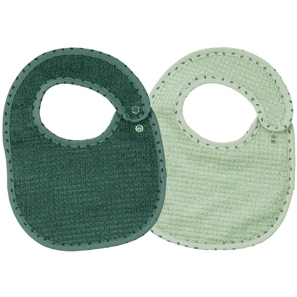 WÖRNER SÜDFROTTIER Thuis Drukknop Slabbetje Set Van 2 Groen 22x29