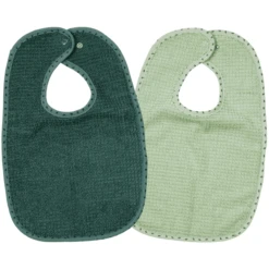 WÖRNER SÜDFROTTIER Thuis Drukknop Slabbetje Set Van 2 Groen 26x40