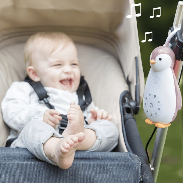 ZAZU ZOE - The Penguin Bluetooth Music Box Met Night Light Grey - Afbeelding 4